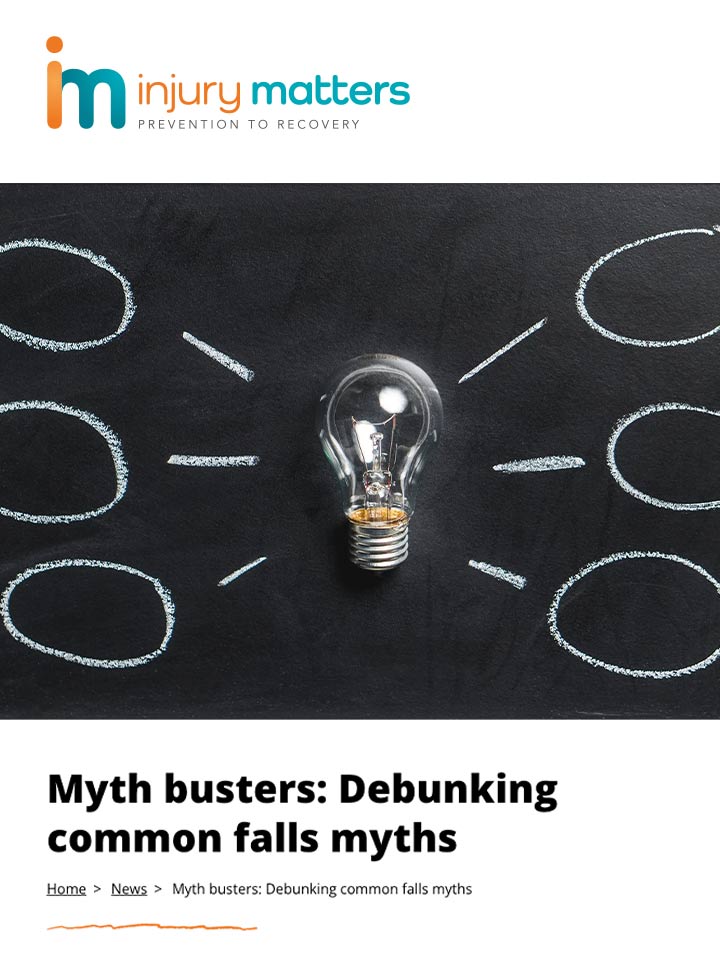 Myth busters: debunking common falls myths