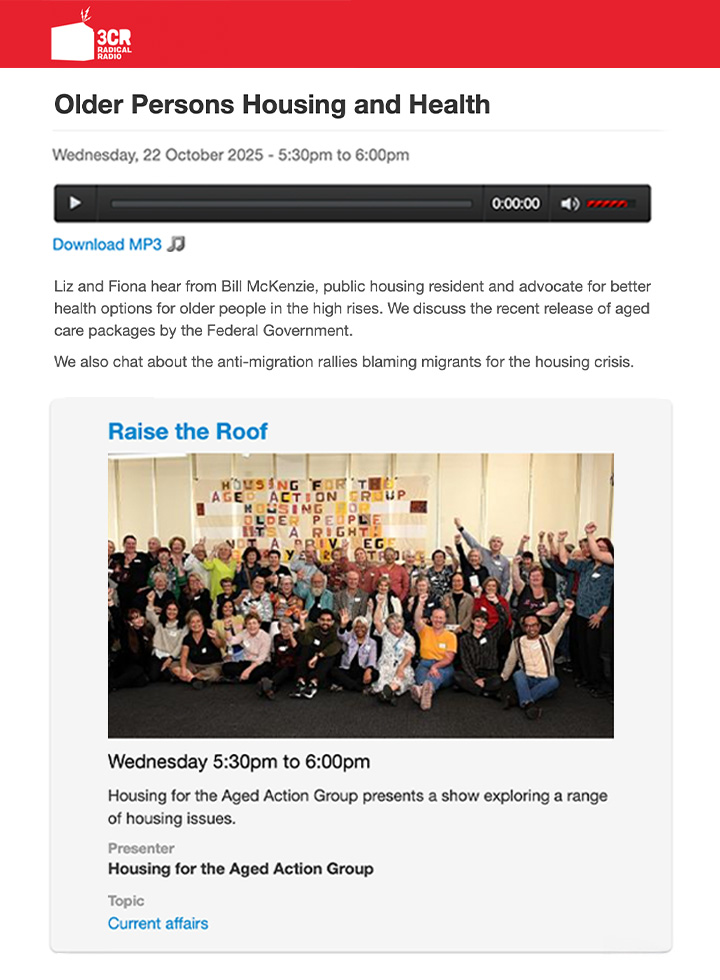 Older Persons Housing and Health