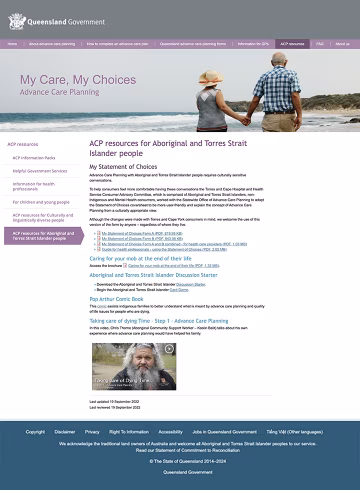 My Care, My Choices - Advance Care Planning
