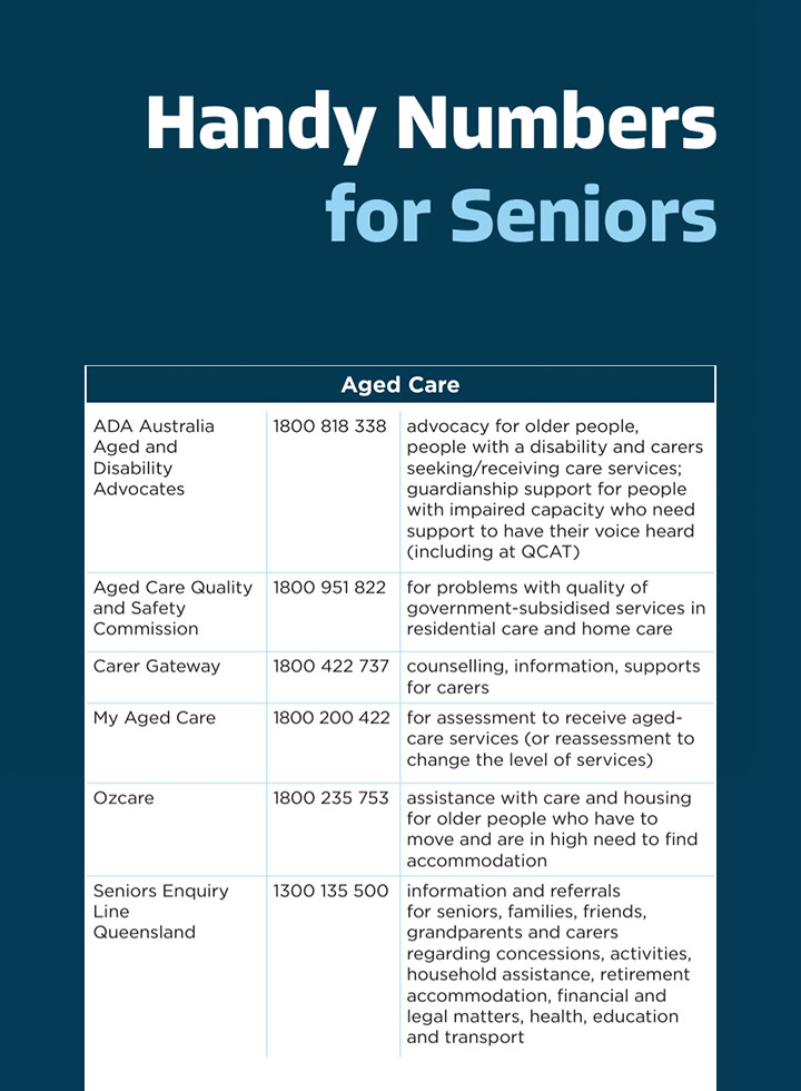 Handy Numbers for Seniors