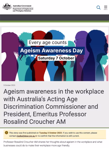 Ageism in the workplace article