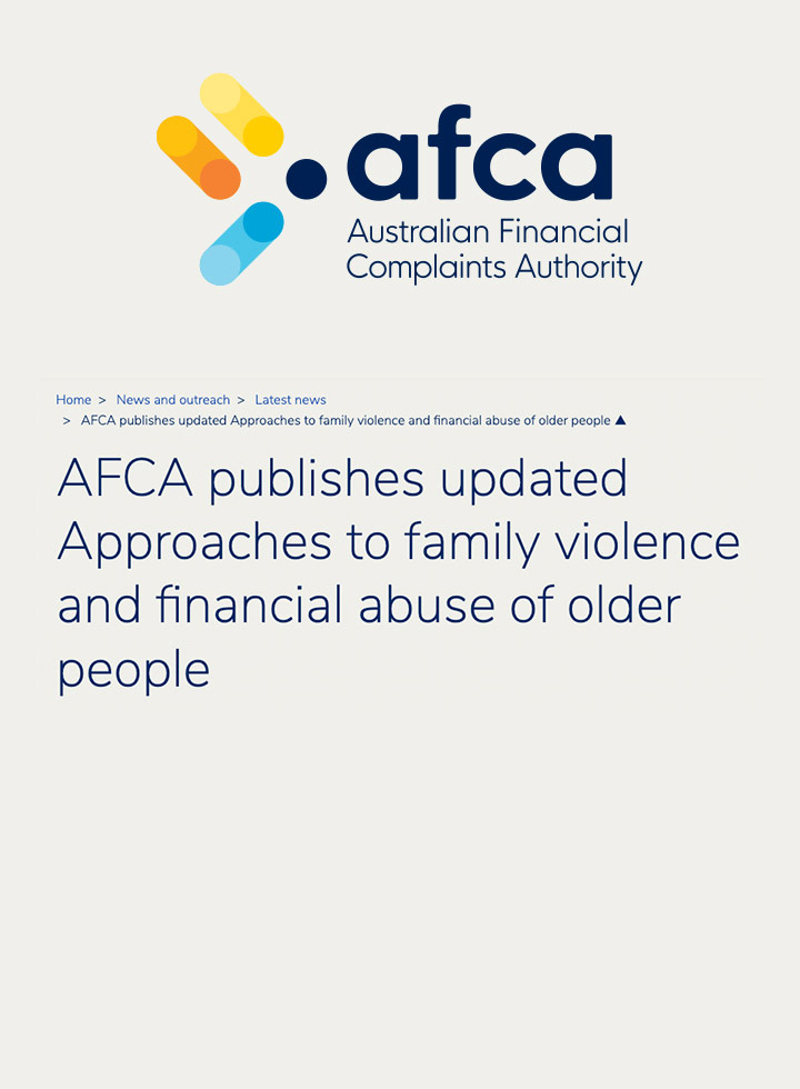 Approaches to family violence and financial abuse of older people