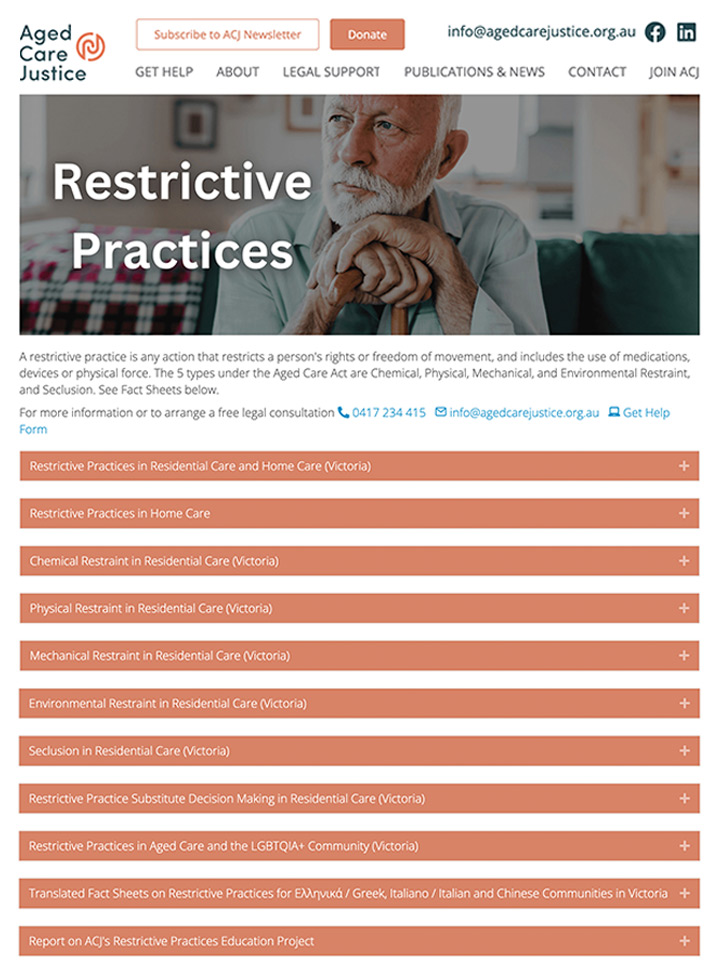 Restrictive practices hub