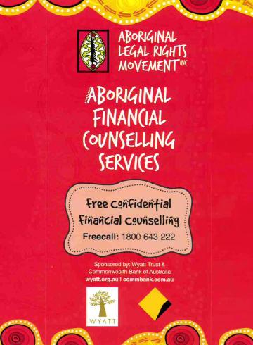 Aboriginal Legal Rights Movement Financial Counselling