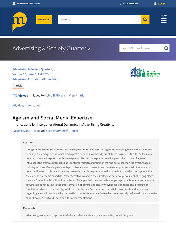 Ageism and social media expertise