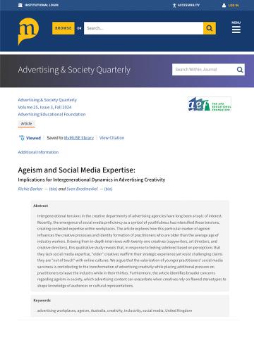 Ageism and social media expertise