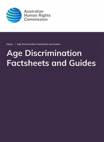 Age Discrimination Factsheets and Guides