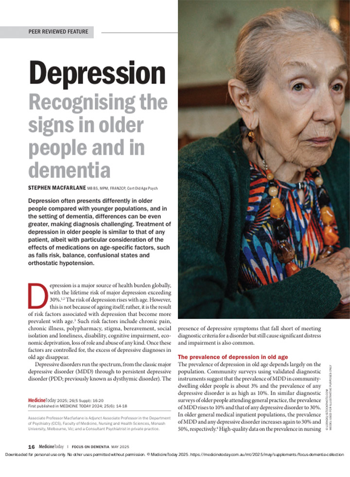 Depression: recognising the signs