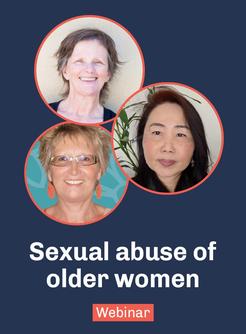 Graphic for sexual abuse of older women webinar