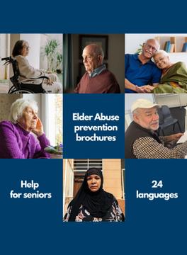 Elder abuse prevention brochures in 24 languages