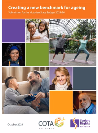 Creating a new benchmark for ageing: Submission for the Victorian State Budget 2025-26