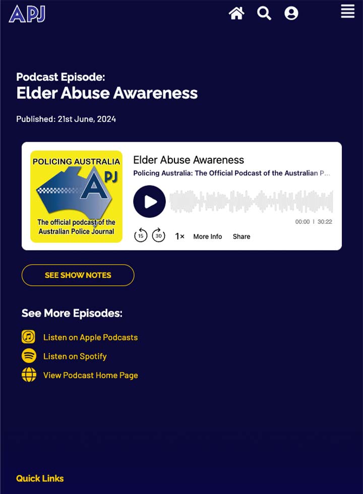 Elder Abuse Awareness podcast