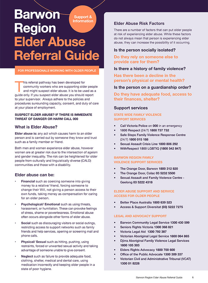 Barwon Region Elder Abuse Referral Guide
