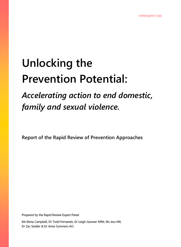 Unlocking the Prevention Potential