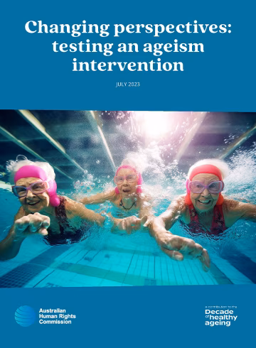 Changing perspectives: testing an ageism intervention