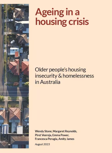 Ageing in a housing crisis report