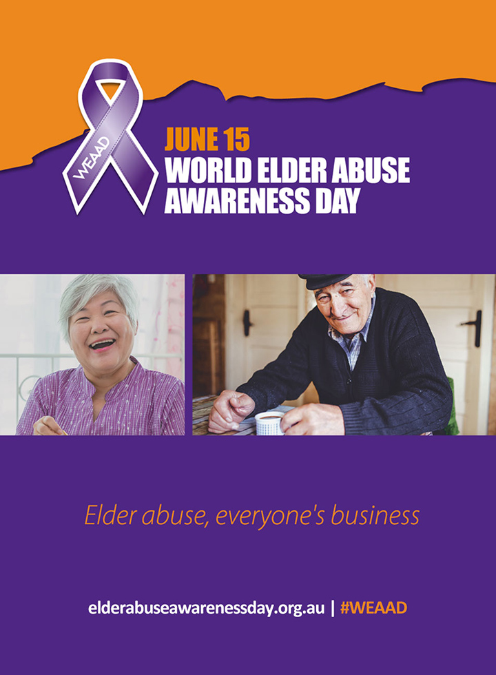 Logo for World Elder Abuse Awareness Day resources
