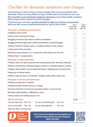 Facing Dementia Together resources