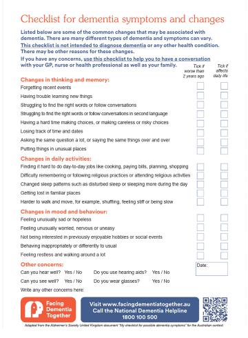 Facing Dementia Together resources