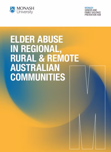 Elder abuse in regional, rural and remote Australian communities