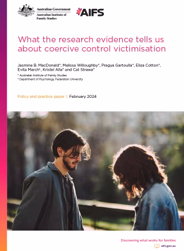 Coercive Control Victimisation policy and practice paper