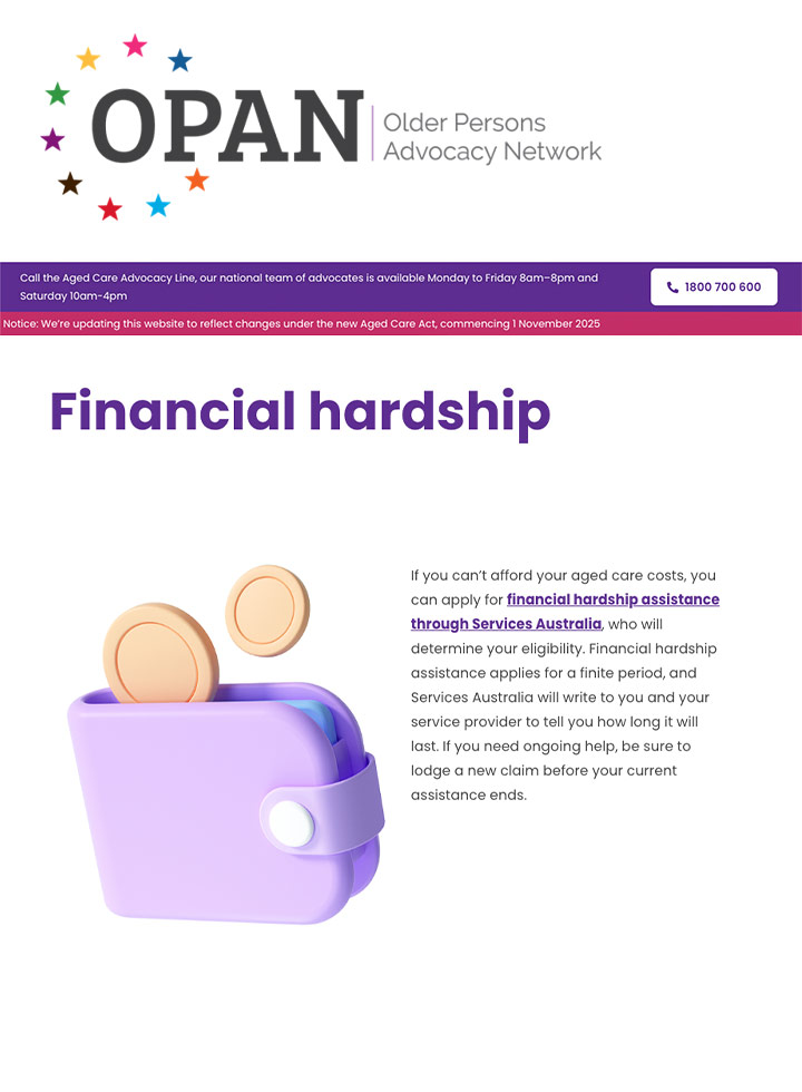 Financial hardship
