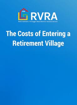 The costs of entering a retirement village