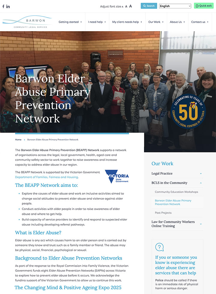 Resources in community languages