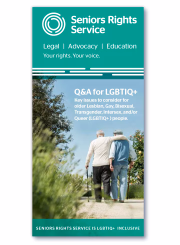 Q&A for older LGBTIQ+ people