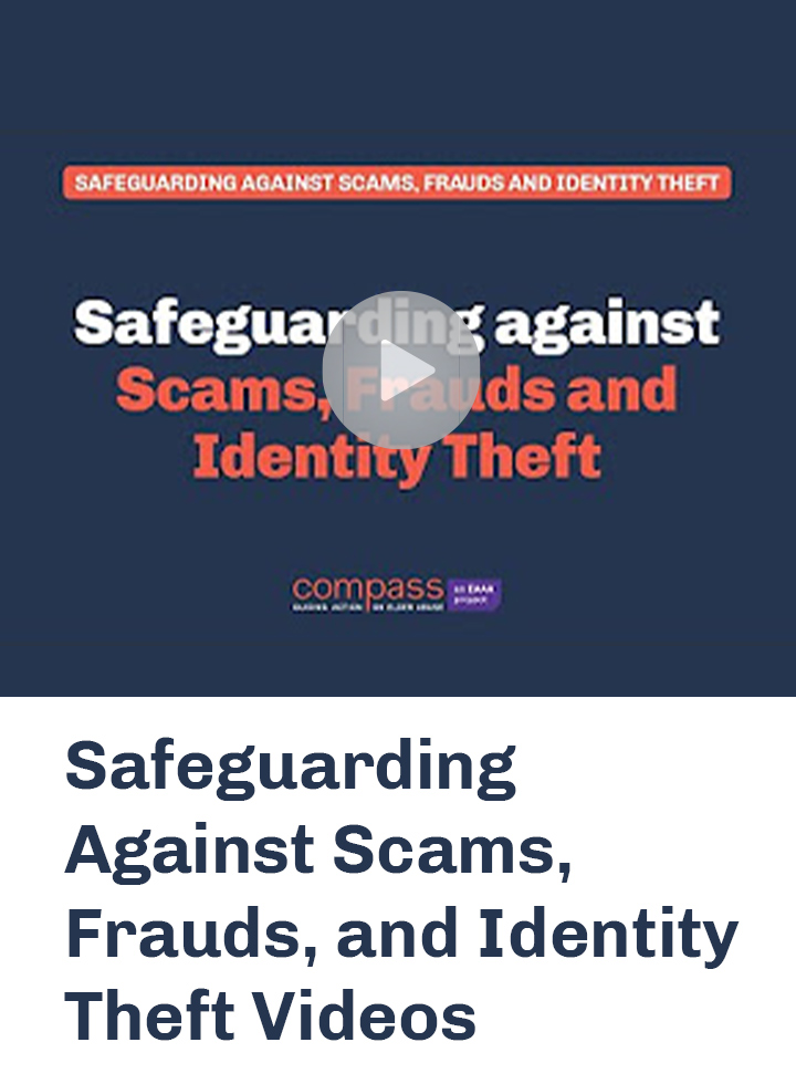 Compass "Safeguard against Scams" video still frame