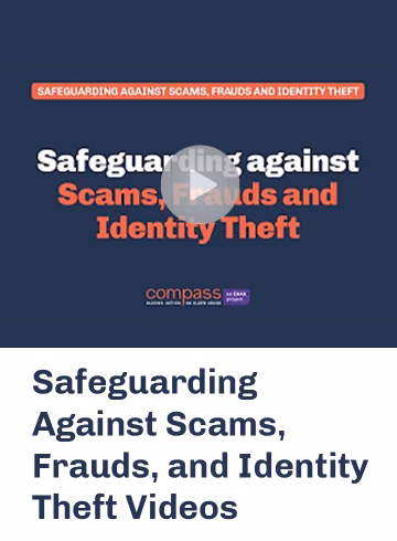 Compass "Safeguard against Scams" video still frame
