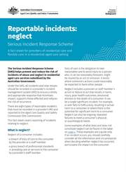 Reportable Incidents: neglect - Compass