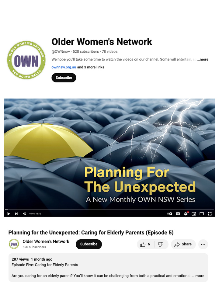 Caring for elderly parents podcast