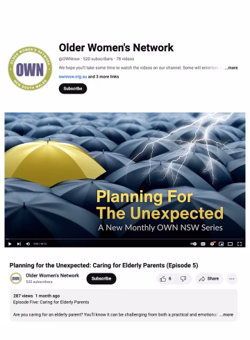 Caring for elderly parents podcast