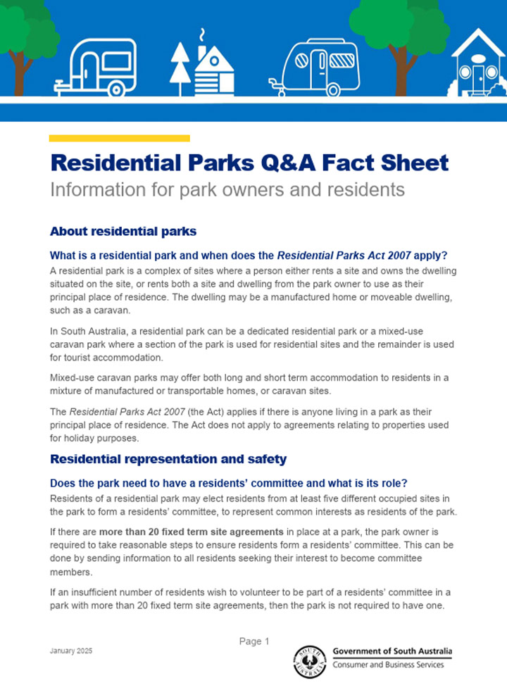 Residential Parks Q&A Fact Sheet