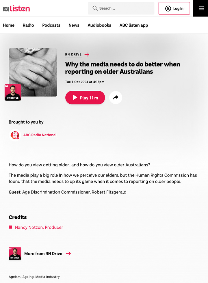 Why the media needs to do better when reporting on older Australians