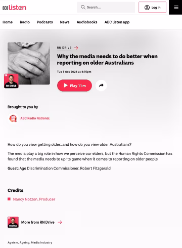 Why the media needs to do better when reporting on older Australians
