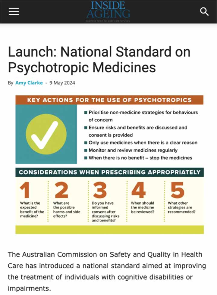 Graphic for National Standard on Psychotropic Medicines