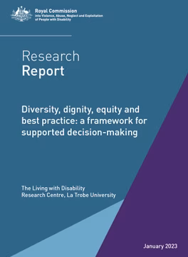 A framework for supported decision making