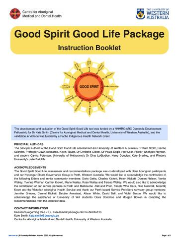 Good spirit, good life toolkit