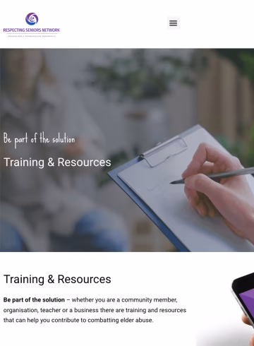 Elder abuse training resources