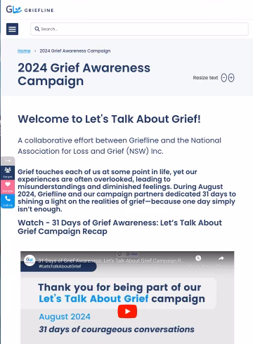 2024 Grief Awareness Campaign