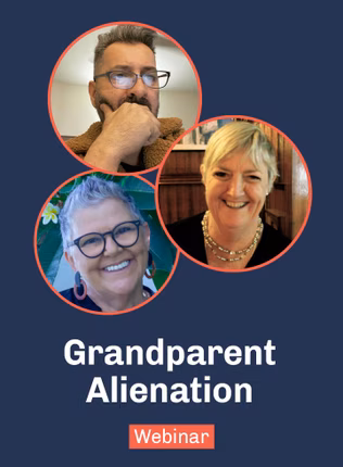 Graphic for grandparent alienation webinar