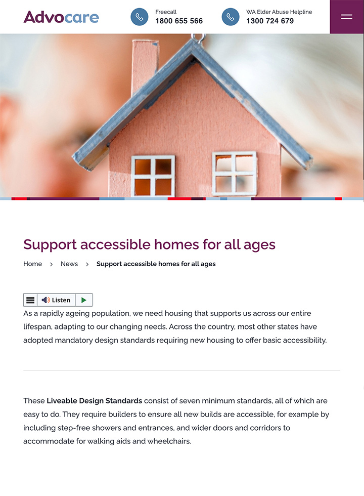 7 Liveable Design Standards for homes