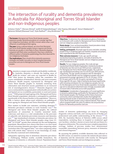 The intersection of rurality and dementia prevalence