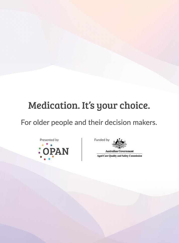 Medication. It's your choice