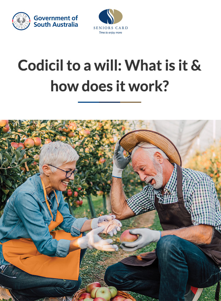 Codicil to a will
