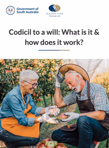 Codicil to a will
