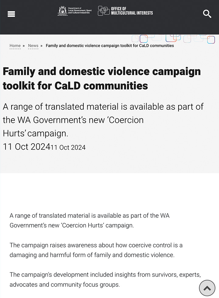 Toolkit for CALD communities