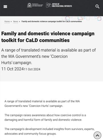 Toolkit for CALD communities
